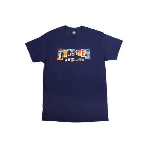 Thrasher T-Shirt US Version Unisex Marine Blue
