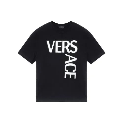 VERSACE Мужские черные T-рубашки