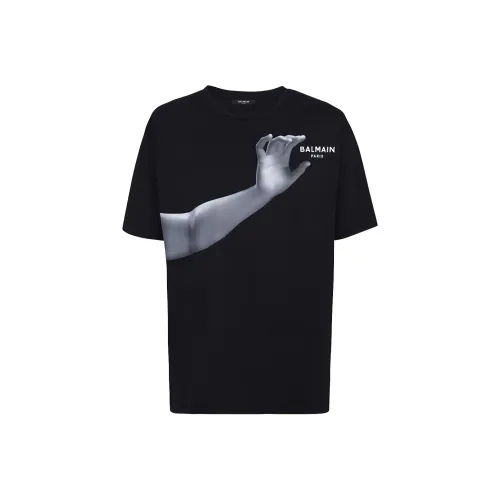 BALMAIN Мужские черные T-рубашки