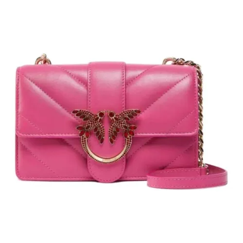 PINKO Galleria Коровья кожа Сумка Сумка через плечо Маленькая Женская Розовая