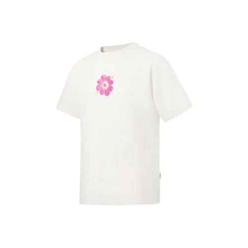 LINING Короткий рукав T-рубашки унисекс Айвори