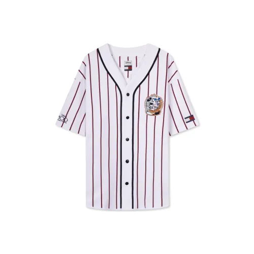 Tommy Hilfiger Tommy Hilfiger x Disney Co Branded SERIES Белый и красный Полосы Унисекс T Рубашки