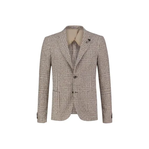 LARDINI Бизнес-костюм пальто мужской умбра