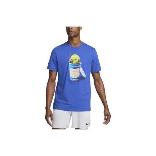 Nike Blue Men's T-Shirts Найк Синий Мужские Футболки