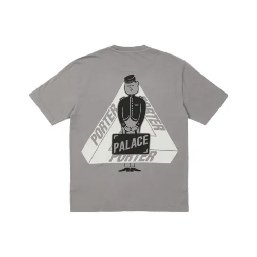 PALACE x PORTER Серый Унисекс Т-рубашки