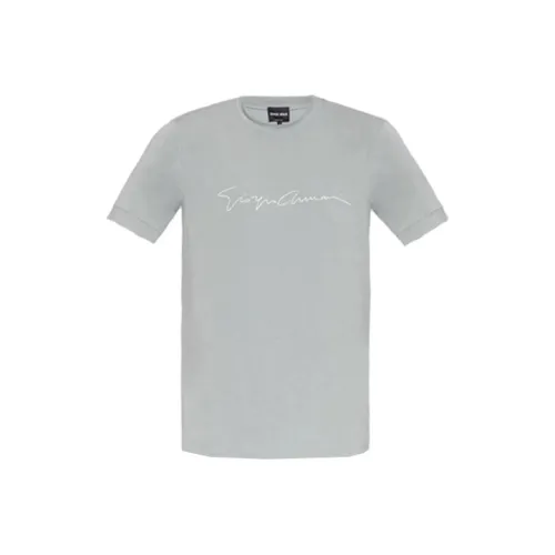 GIORGIO ARMANI Светло-серые Мужские T-рубашки