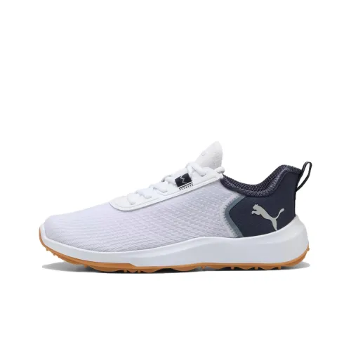 PUMA Fusions Crush Low Топ Обувь для гольфа Мужская Белый Синий