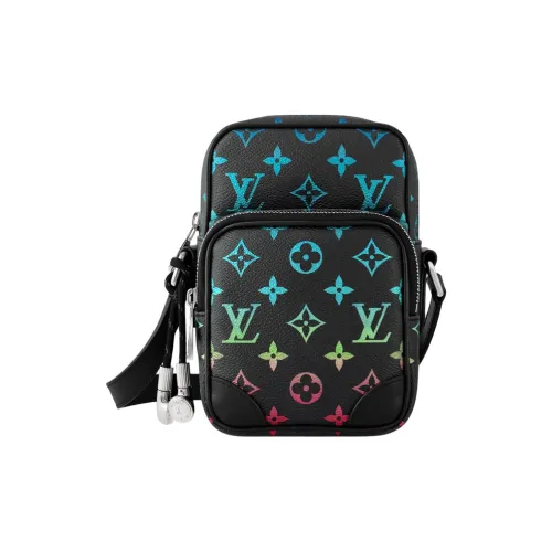 LOUIS VUITTON Покрытие Холст Кросс-Боди Сумка Мужская Черная