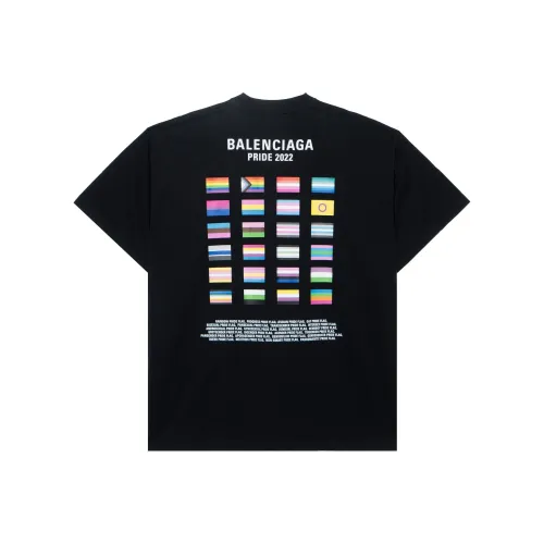 Balenciaga PRIDE 22 Черные Мужские T-рубашки