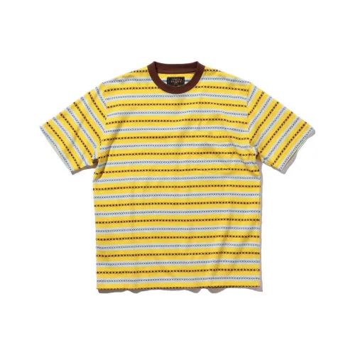 BEAMS совместная брендированная Желтая Мужская T-Рубашка