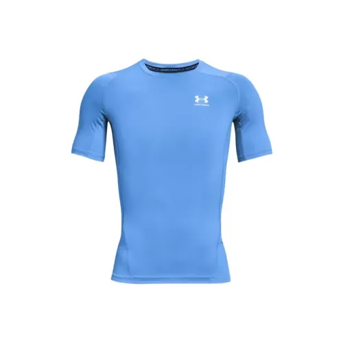 Under Armour Blue Men's T-Shirts Уnder Armour Синий Мужской Т-Рубашки