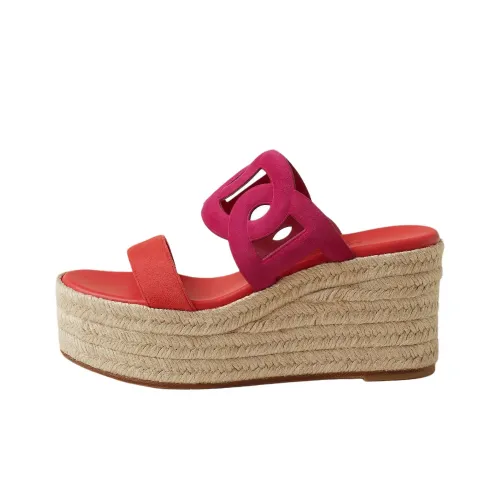 HERMES Слипоны 8,5 см Женские Розовые