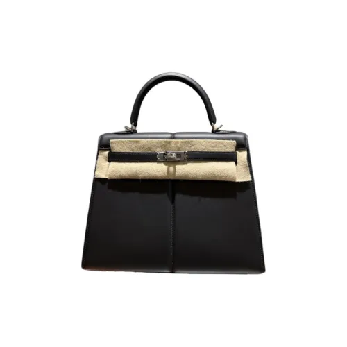 HERMES Kelly Swift Кожа Сумка Kelly Сумка через плечо Сумка Женская 89 Черная