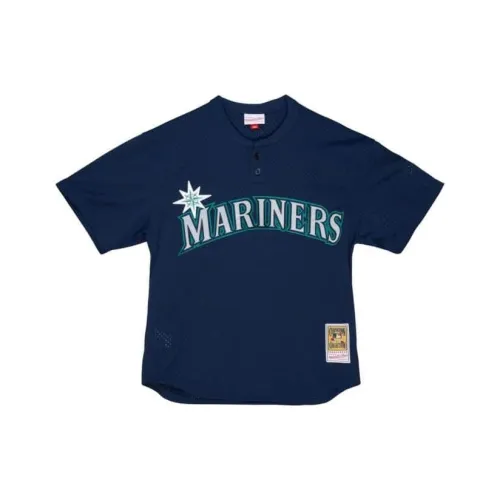 Mitchell Ness Deep Sea Blue Мужская T-Рубашка