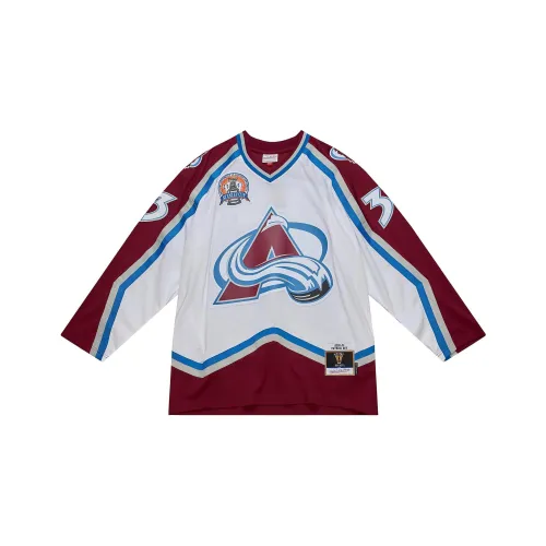 Mitchell Ness Белый Красный Мужская Футболка