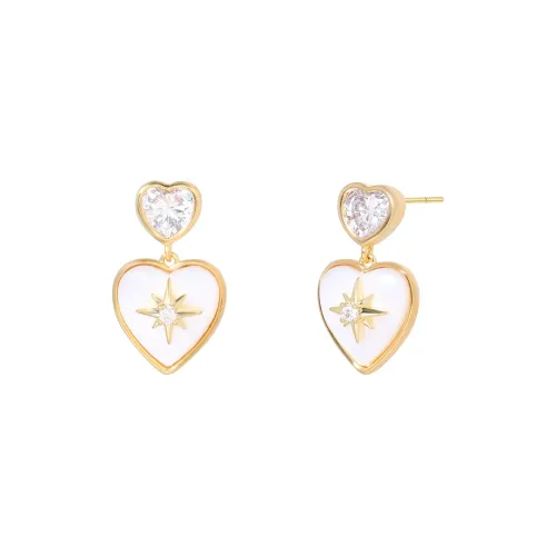 BING STUDIO Серьги-гвоздики из серебра 925 пробы женские