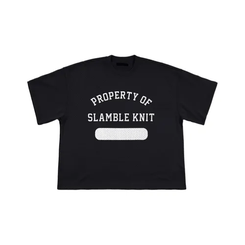 Slamble Рукав с оборванным плечом T-рубашка Унисекс