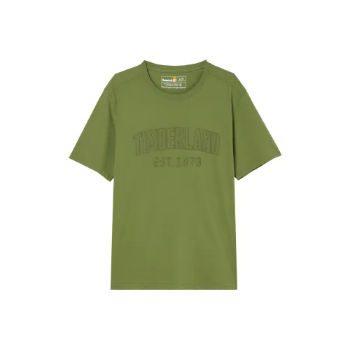 Timberland Мужские T-рубашки авокадо-зеленого цвета