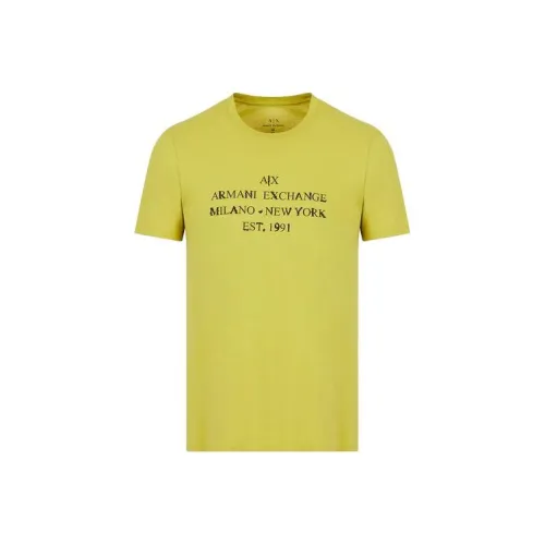ARMANI EXCHANGE Желтые Мужские Футболки