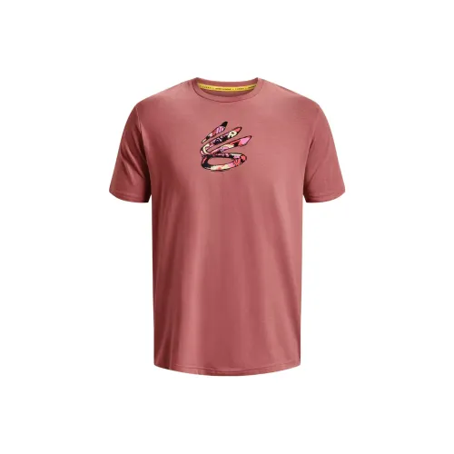 Under Armour T-Shirt Мужской Полимеризованный Красный