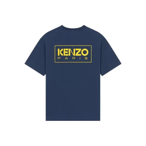 KENZO Boke Flower Series Темно-синий Синий Мужская T-рубашка