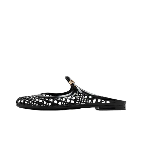 Tory Burch Резиновая подошва Домашние тапочки Женские Черный