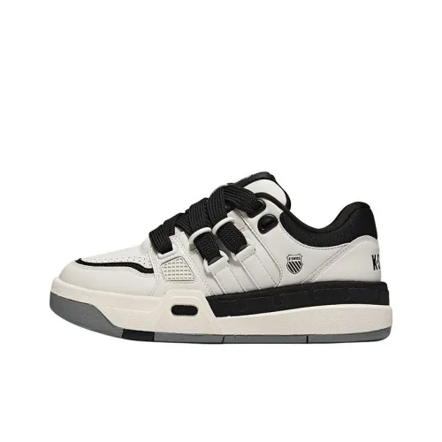 KSWISS Устойчивые к истиранию низкие кроссовки для скейтбординга женские серо-белые