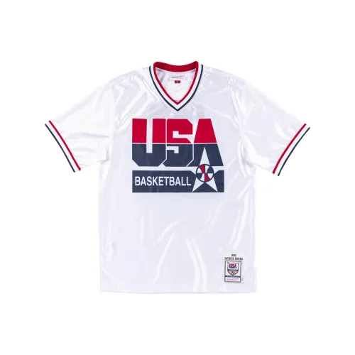 Mitchell Ness Белая Мужская Футболка