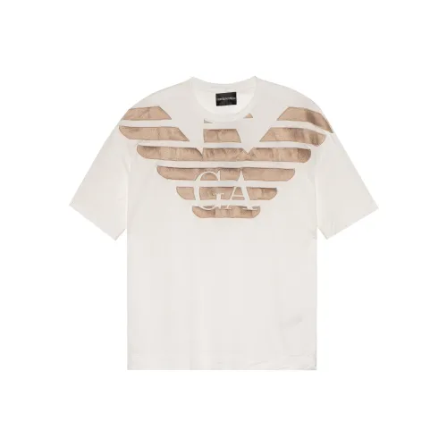 EMPORIO ARMANI Белые Мужские T-рубашки