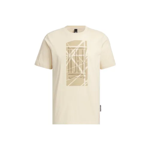 Adidas Wuji Series Рукав с оборванным плечом T-рубашка Мужская Гравий