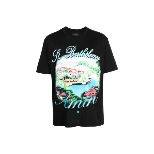 AMIRI Мужские черные футболки