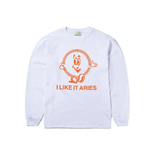 Aries White Men's T-Shirts