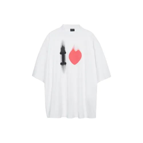 BALENCIAGA Белая Унисекс Футболка