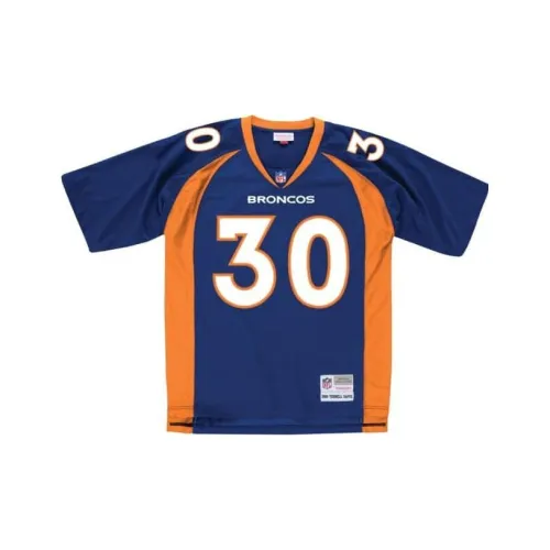 Mitchell Ness Blue Men's T-Shirts Mitchell Ness Синие Мужские Футболки