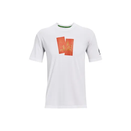 Under Armour X SESAME STREET Curry T Рубашка Мужская Белая