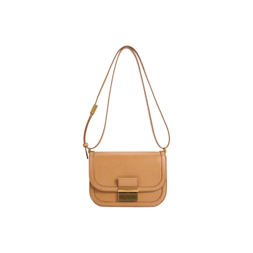 CHARLES KEITH Полиуретан Синтетическая кожа Tofu Сумка Сумка через плечо Сумка на плечо Женская Средняя Умбра