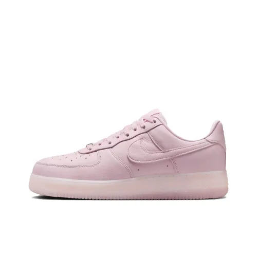 Nike Air FORCE 1 Скейтборд Кроссовки Низкие Топ Розовые Серебряные Унисекс