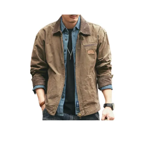 GELANLU Весенний и Осенний Куртка Свободного кроя Унисекс