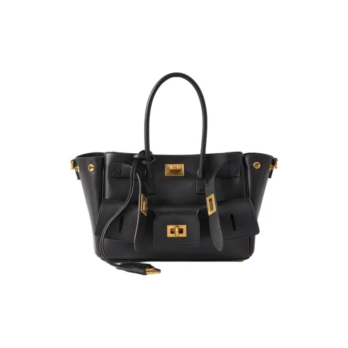 Balenciaga Bel Air Телячья кожа Тоут Сумка Сумка для покупок Сумка через плечо Сумка Мини Женская Черная