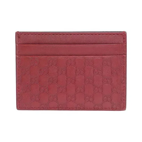 GUCCI Коровья кожа Держатель для карт Держатель для карт Женский Красный