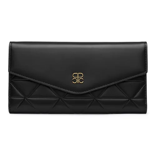 PIERRE CARDIN Кошелек из крупнозернистой текстуры коровьей кожи стандартный женский черный