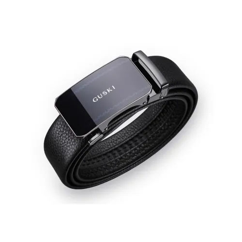 GUSKI Ремни из натуральной коровьей кожи мужские 3,5 см
