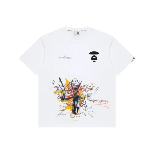 Aape x Jean Michel Basquiat T-Shirt Мужской Белый