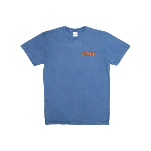 RIPNDIP совместная брендированная синяя мужская футболка T-Shirt