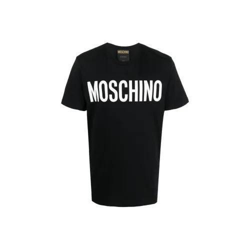 MOSCHINO Мужские черные T-рубашки