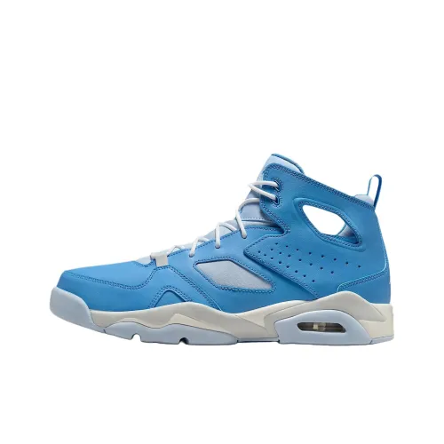Jordan Flight Club 91 Противоскользящий Устойчивый к истиранию MID Топ Винтажные баскетбольные кроссовки Мужской Синий