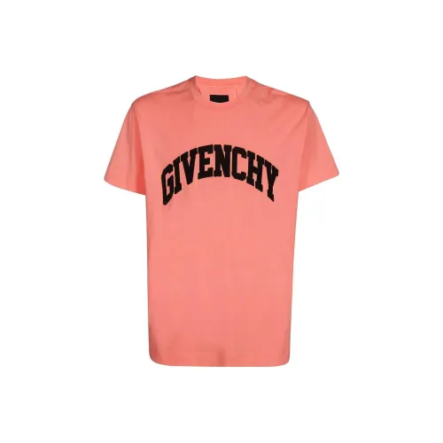 GIVENCHY Кораллово-розовые Мужские T-рубашки