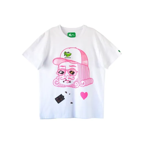 Corade Прямой крой T-рубашка Унисекс Белый