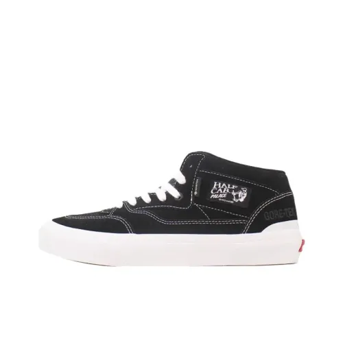 Дворцовый Skateboards x VANS HALF CAB 9 MID Топ Скейтборд Кроссовки Унисекс Черный