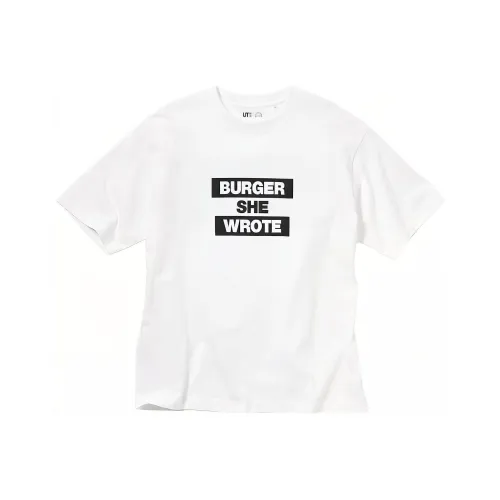 UNIQLO Белая унисекс футболка